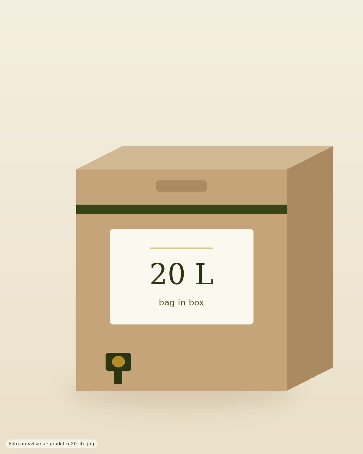 Oro di Giuseppina, olio extravergine di oliva Peranzana in bag-in-box da 20 litri